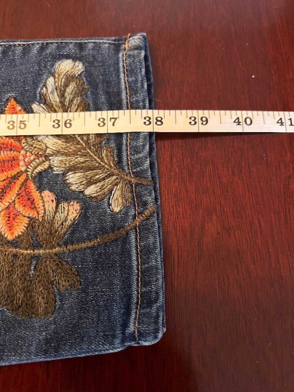 Never Worn Chico's Women's Embroidered Blue Jeans - Picture 4 of 9